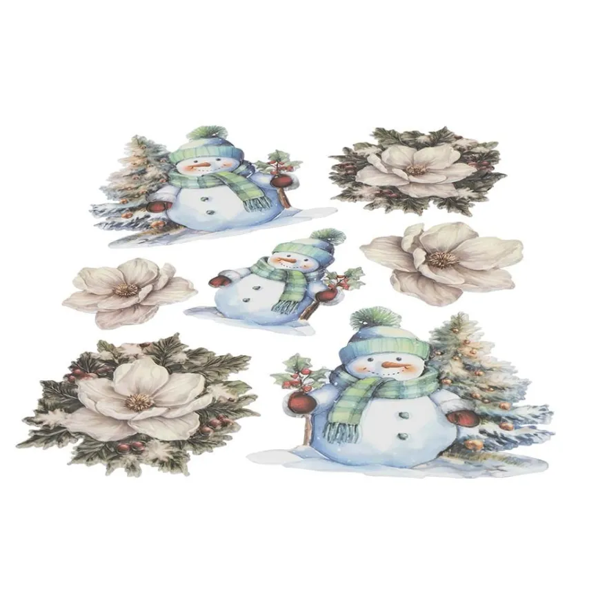 3-D Relief-Sticker, Wundervolle Winterzeit 2, verschiedene Größen, selbstklebend