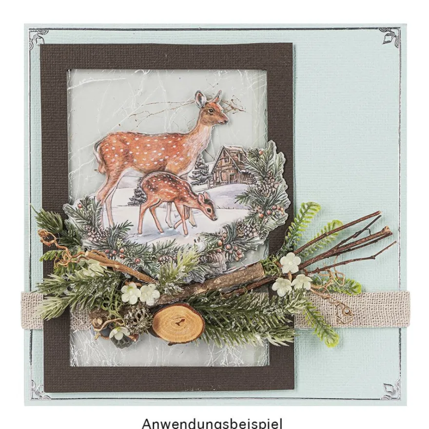 3-D Relief-Sticker, Wundervolle Winterzeit 3, verschiedene Größen, selbstklebend
