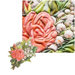 3-D Relief-Sticker, Zauberhafte Maiglöckchen 2, 21cm x 30cm, verschiedene Größen, selbstklebend