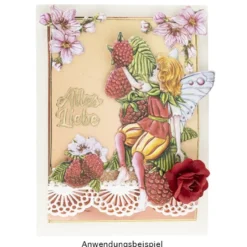 3-D Relief-Sticker, Zauberhafte Elfen 5, 21cm x 30cm, verschiedene Größen, selbstklebend