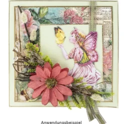 3-D Relief-Sticker, Zauberhafte Elfen 5, 21cm x 30cm, verschiedene Größen, selbstklebend
