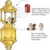 3-D Sichtfolien-Grußkarten "Laterne", inkl. 3-D Motive Kerzen "Winterzeit" & Umschläge, 40-teilig