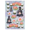 3-D Stickerbogen, Buddha, 12,5 x 18,5 cm