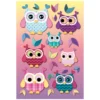 3-D Stickerbogen, Eulen 6, 12,5 x 18,5 cm