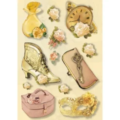 3-D Stickerbogen, Fashion 02, 12,5 x 18,5 cm
