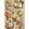 3-D Stickerbogen, Vintage-Uhren 4, 12,7 x 18,8 cm