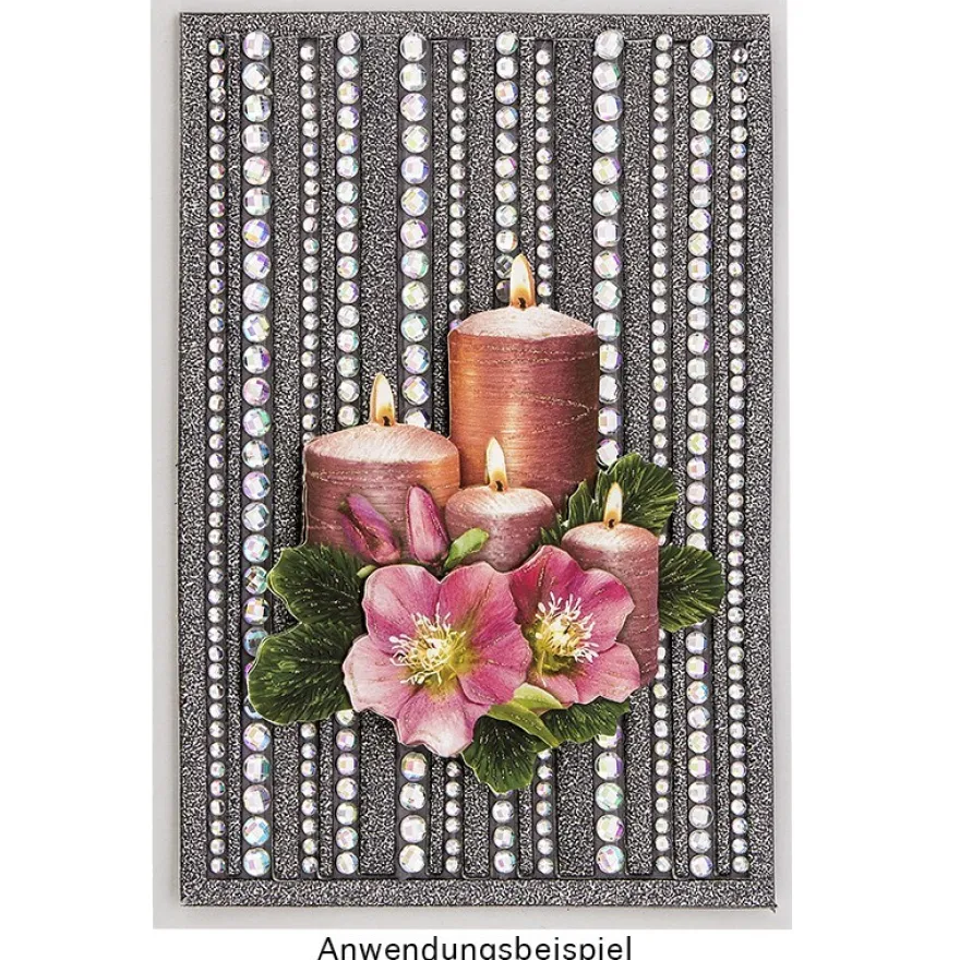 3-D Sticker-Bordüren "Deluxe", 28,5cm, verschiedene Breiten, schwarz/anthrazit