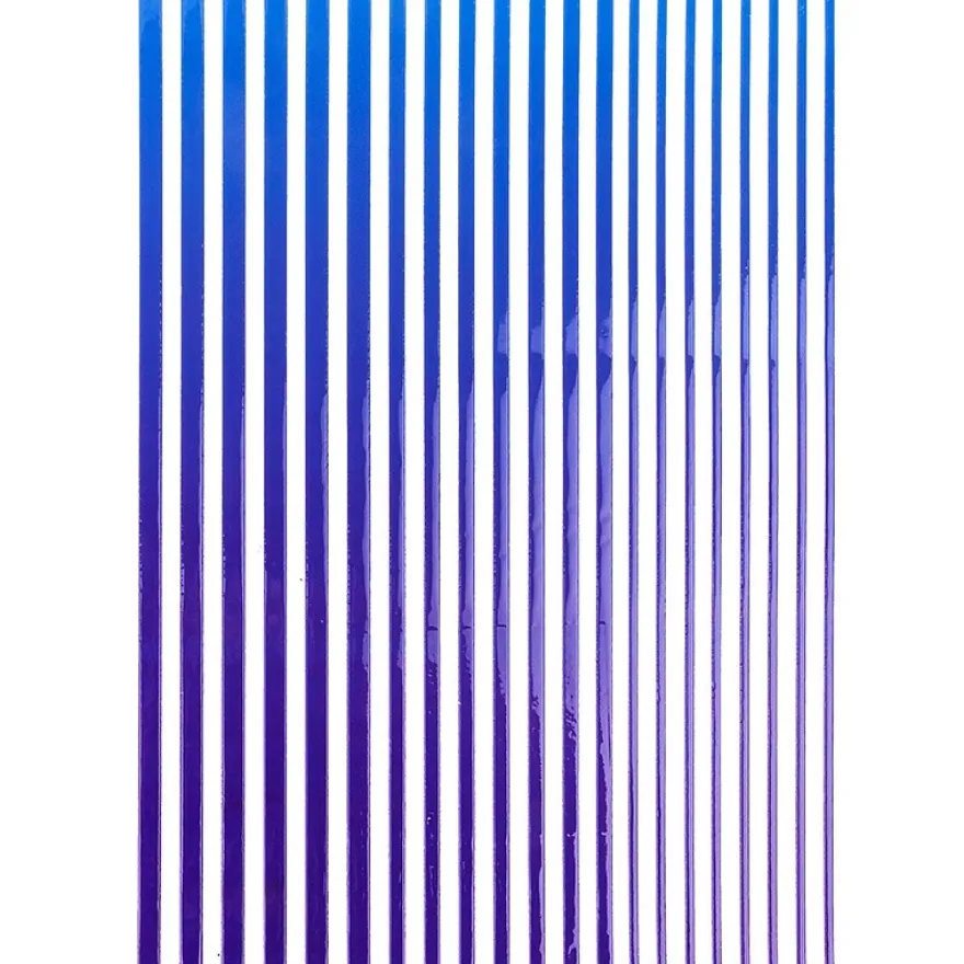3-D Sticker-Bordüren "Farbverlauf", 28,5cm, verschiedene Breiten, blau/violett