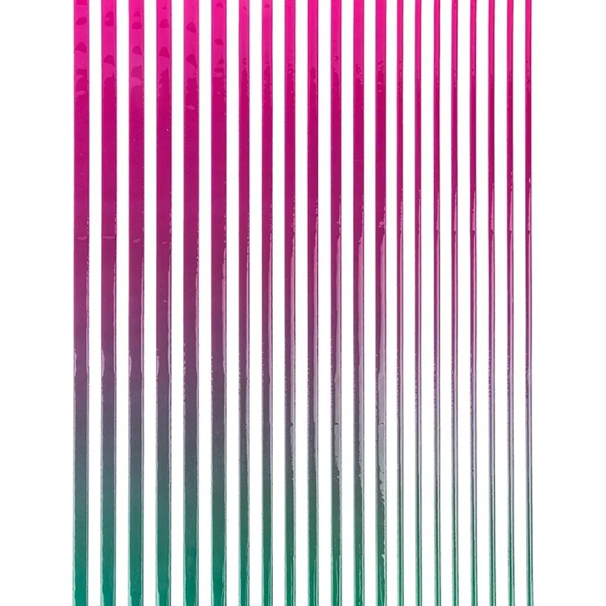 3-D Sticker-Bordüren "Farbverlauf", 28,5cm, verschiedene Breiten, pink/türkis