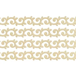 3-D Sticker Deluxe, Florale Bordüren 2, 21cm x 30cm, gold, selbstklebend