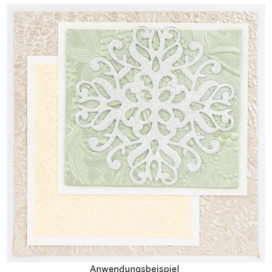 3-D Sticker Deluxe, Florale Ornamente, 21cm x 30cm, silber, selbstklebend