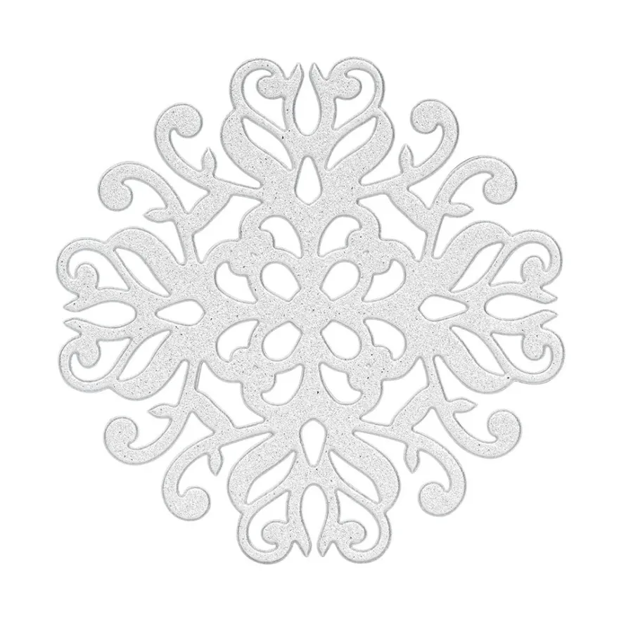 3-D Sticker Deluxe, Florale Ornamente, 21cm x 30cm, silber, selbstklebend