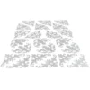 3-D Sticker Deluxe, Ornamentik Ecken, 21cm x 30cm, silber, selbstklebend