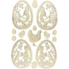 3-D Sticker, Deluxe Ostereier, selbstklebend, gold