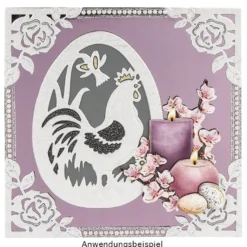 3-D Sticker, Deluxe Ostereier, selbstklebend, silber