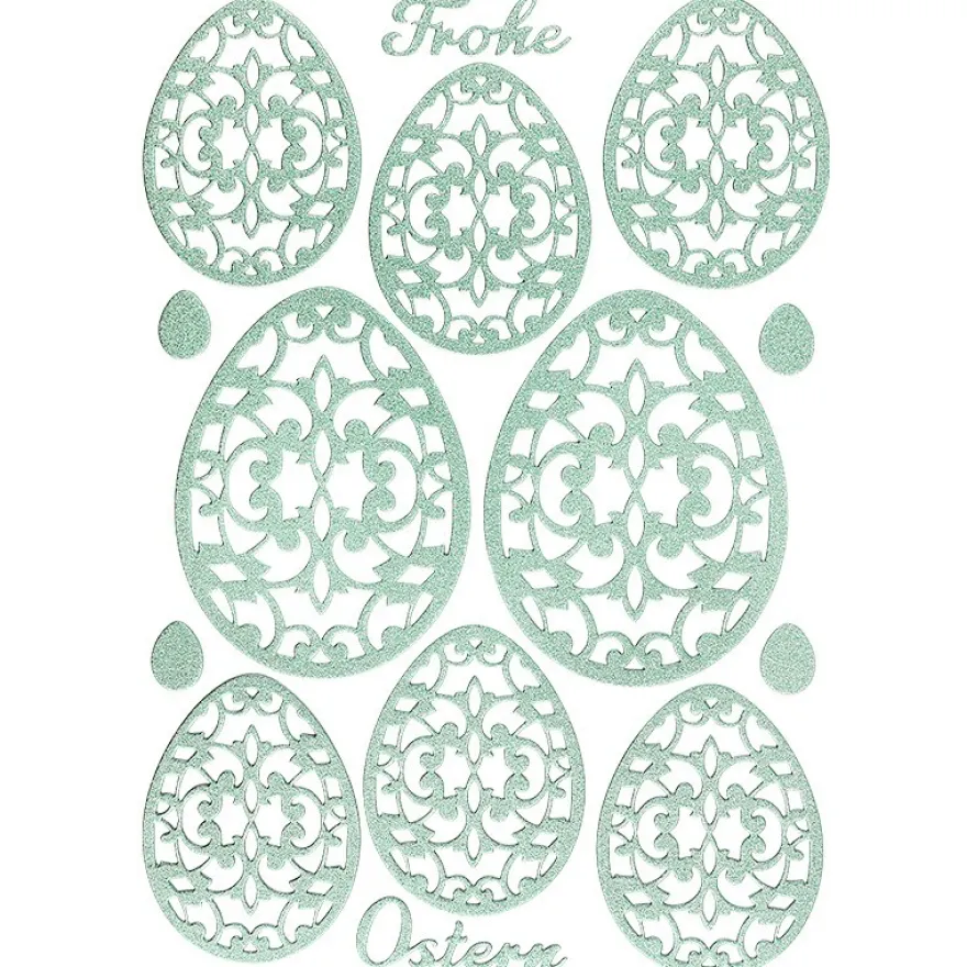 3-D Sticker "Deluxe Ostern", verschiedene Größen, selbstklebend, mint