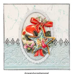 3-D Sticker, Deluxe Rahmen 4, selbstklebend, silber