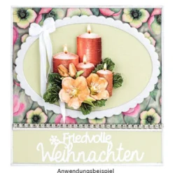 3-D Sticker, Deluxe Rahmen 4, selbstklebend, silber