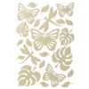 3-D Sticker "Deluxe Schmetterlinge & Libellen", verschiedene Größen, selbstklebend, gold