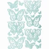 3-D Sticker, Deluxe Schmetterlinge, selbstklebend, hellblau