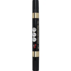 Duo-Chrome-Marker, mit je zwei verschiedenen Stiftspitzen, hochpigmentiert, gold, 2 Stück