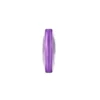 Duo-Color-Perlen, länglich, 0,6cm x 1,9cm, transparent/flieder, 20 Stück