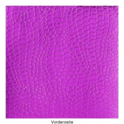 DuoDesign Faltfolien, Kroko-Optik, 10cm x 10cm, 65 Blatt, magenta