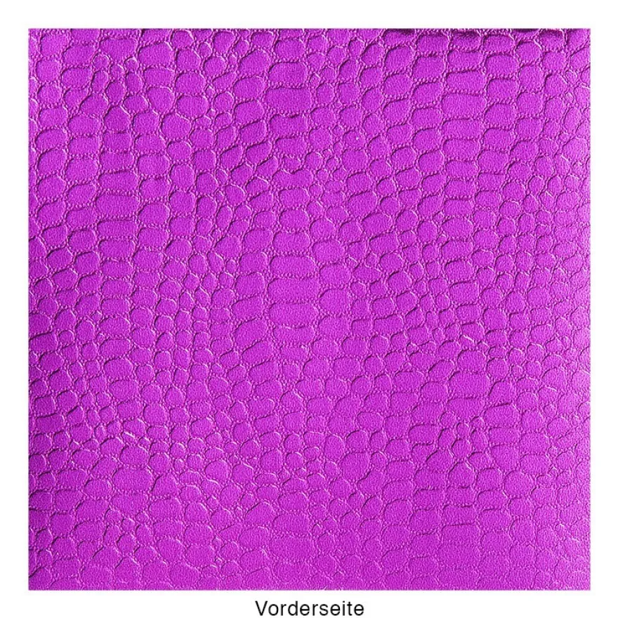 DuoDesign Faltfolien, Kroko-Optik, 10cm x 10cm, 65 Blatt, magenta