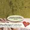 DuoDesign Faltfolien, Leder-Optik, 10cm x 10cm, 65 Blatt, oliv