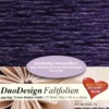 DuoDesign Faltfolien, Seiden-Optik, 10cm x 10cm, 65 Blatt, aubergine