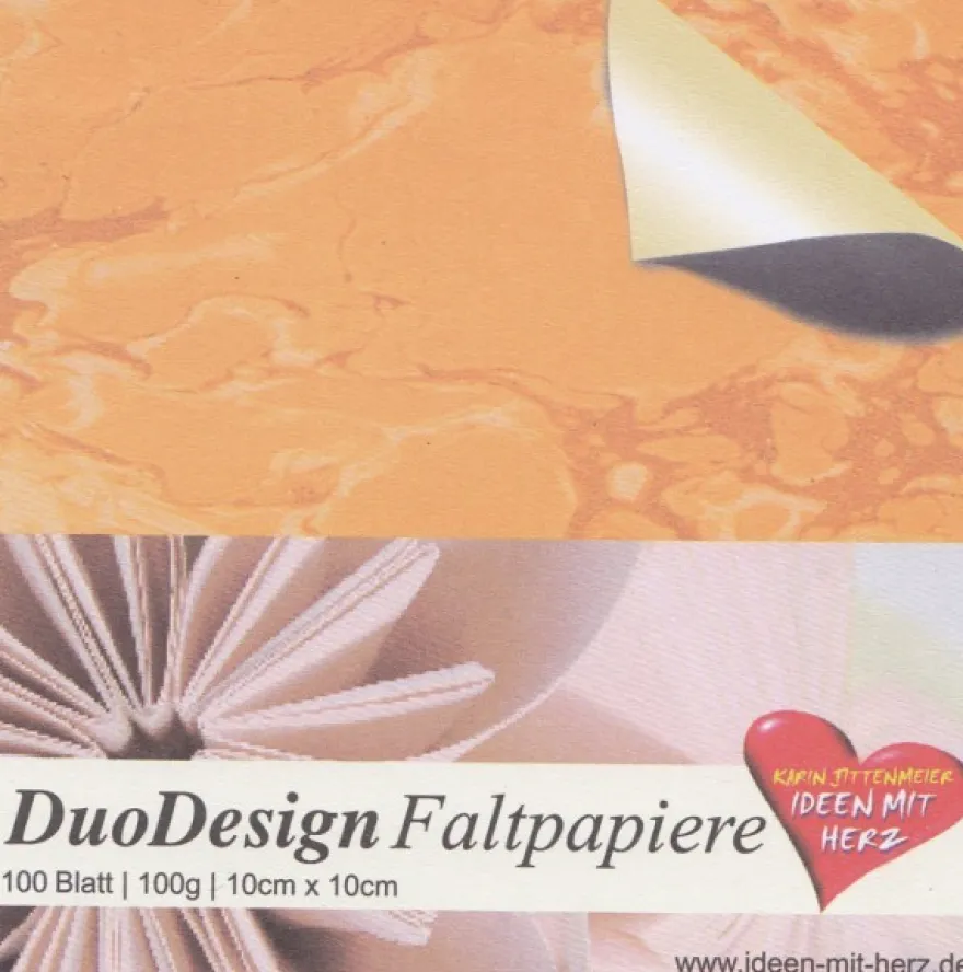 DuoDesign Faltpapier, 10 x 10 cm, 100 Blatt