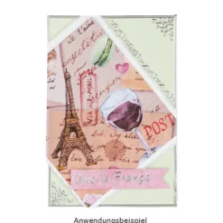 Duo-Design-Papiere, Auf Reisen 1, beidseitig bedruckt, 25cm x 25cm, 250g/m², 20 Blatt