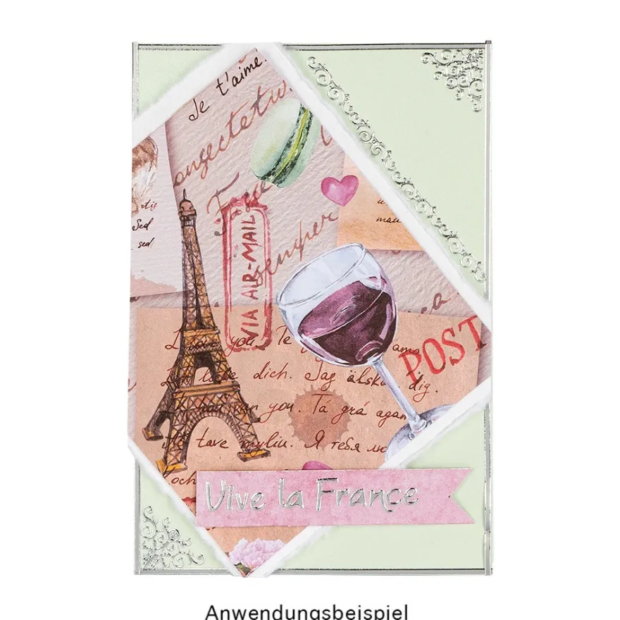 Duo-Design-Papiere, Auf Reisen 1, beidseitig bedruckt, 25cm x 25cm, 250g/m², 20 Blatt