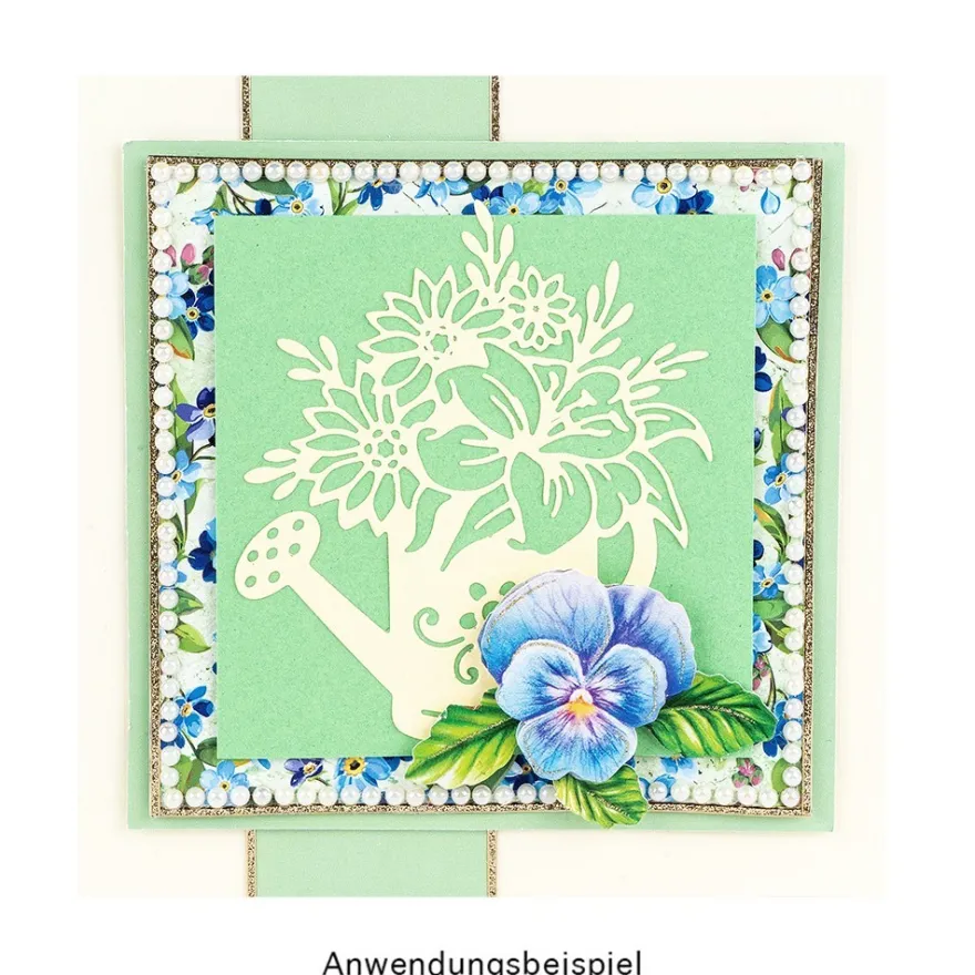 Duo-Design-Papiere, Blumen 2, beidseitig bedruckt, 25cm x 25cm, 250g/m², 20 Blatt