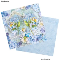 Duo-Design-Papiere, Elfen 1, beidseitig bedruckt, 25cm x 25cm, 250g/m², 20 Blatt