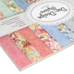 Duo-Design-Papiere, Geburt 1, beidseitig bedruckt, 25cm x 25cm, 250g/m², 20 Blatt