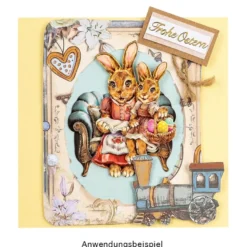 Duo-Design-Papiere, Geburt 1, beidseitig bedruckt, 25cm x 25cm, 250g/m², 20 Blatt