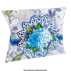Duo-Design-Papiere, Glockenblumen 1, beidseitig bedruckt, 25cm x 25cm, 250g/m², 20 Blatt