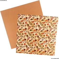 Duo-Design-Papiere, Herbst 1, beidseitig bedruckt, 25cm x 25cm, 250g/m², 20 Blatt