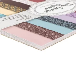 Duo-Design-Papiere, Hintergründe 1, beidseitig bedruckt, 25cm x 25cm, 250g/m², 20 Blatt