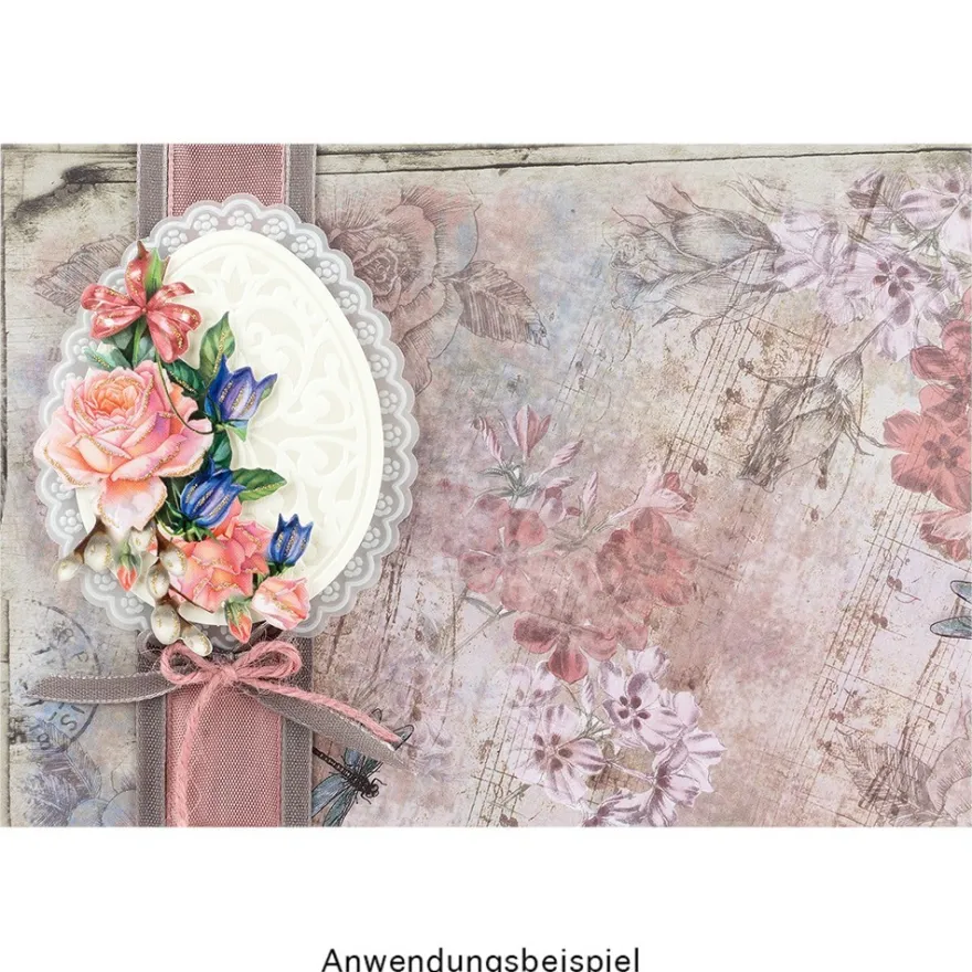 Duo-Design-Papiere, Hintergründe 2, beidseitig bedruckt, 25cm x 25cm, 250g/m², 20 Blatt