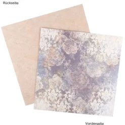 Duo-Design-Papiere, Hintergründe 2, beidseitig bedruckt, 25cm x 25cm, 250g/m², 20 Blatt