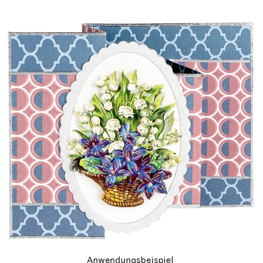 Duo-Design-Papiere, Hintergründe 6, beidseitig bedruckt, 25cm x 25cm, 250g/m², 20 Blatt