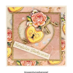 Duo-Design-Papiere, Hochzeit 1, beidseitig bedruckt, 25cm x 25cm, 250g/m², 20 Blatt