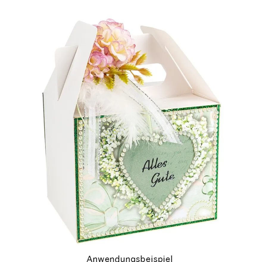 Duo-Design-Papiere, Hochzeit 1, beidseitig bedruckt, 25cm x 25cm, 250g/m², 20 Blatt