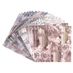Duo-Design-Papiere, Kondolenz 2, beidseitig bedruckt, 25cm x 25cm, 250g/m², 20 Blatt