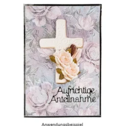 Duo-Design-Papiere, Kondolenz 3, beidseitig bedruckt, 25cm x 25cm, 250g/m², 20 Blatt
