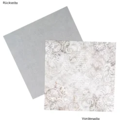 Duo-Design-Papiere, Kondolenz 1, beidseitig bedruckt, 25cm x 25cm, 250g/m², 20 Blatt