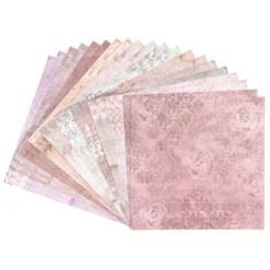 Duo-Design-Papiere, Kondolenz 1, beidseitig bedruckt, 25cm x 25cm, 250g/m², 20 Blatt