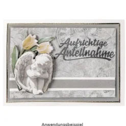 Duo-Design-Papiere, Kondolenz 1, beidseitig bedruckt, 25cm x 25cm, 250g/m², 20 Blatt